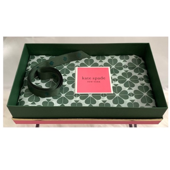 NEW AUTHENTIC Kate Spade ♠️ Rectangular Gift Box+Tissue+Sticker & Ribbon - Picture 3 of 3
